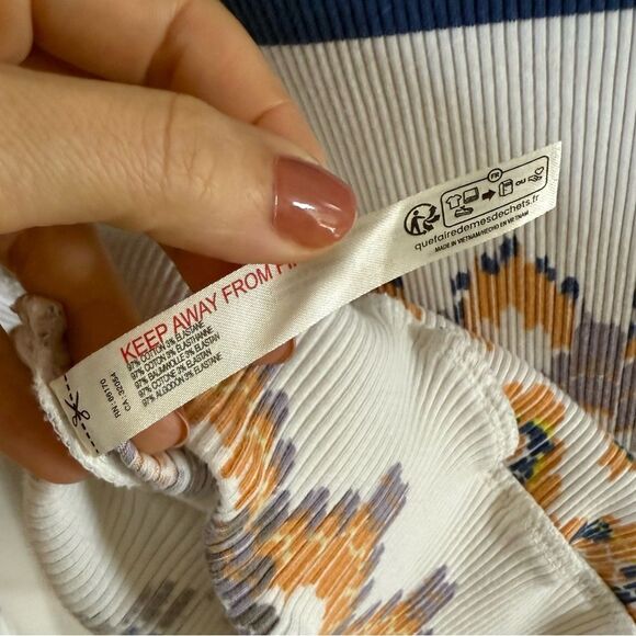 Free People Movement Rally Printed Layer In Fairisle Combo S NWOT - Picture 14 of 14